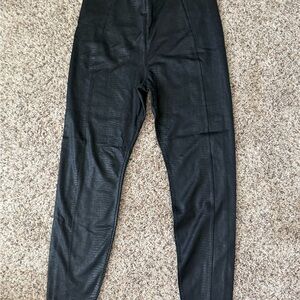 Liverpool Black Faux Leather Leggings